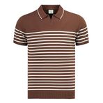 Anthony Jackson Premium Erkek Triko Polo Tişört Emiliano (Kahverengi, S)