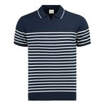 Anthony Jackson Premium Erkek Triko Polo Tişört Emiliano (Lacivert, L)