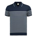 Anthony Jackson Premium Erkek Triko Polo Tişört Emiliano (Lacivert, XXL)