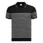 Anthony Jackson Premium Erkek Triko Polo Tişört Emiliano (Siyah, S)