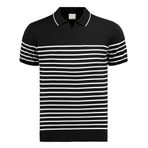 Anthony Jackson Premium Erkek Triko Polo Tişört Emiliano (Siyah, XL)