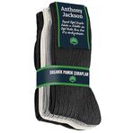 Anthony Jackson%100 Doğal Pamuktan Üretilmiş 4'lü Kutu Dikişsiz Ribana Örgü Bio Naturel Kadın ve Erkek Çorap NaturWalk (207 D - MIX1, 38-40)
