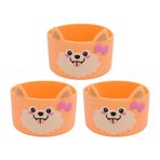 Anti Kayma, çizgi Film Köpek Deseni, Bardak Ve şişeler Için Silikon Bardak Manşon, Yumuşak Ve Esnek, 3.15x2.36 inç Boyutu, canlı Renkler, Neşeli Tasarım, Günlük Kullanım, (#3)