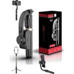 Anti-Shake Q08 - Siyah 360 Derece Ayarlanabilir Android Los Uyumlu Gimbal