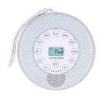 Anti -skip -CD oynatıcı, Portatif CD çalar, Hoparlör mikrofon Belleğine Entegre edilmiş Ev Için (WHITE)
