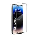 [ANTİ STATİC EKRAN KORUYUCU] For iPhone ile uyumlu Ekstra HD Kırılmaz Cam Tam Kaplayan Su İtici Safir Ekran Koruyucu + Uygulama Bezleri (Şeffaf, 16PLUS)