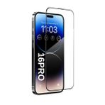 [ANTİ STATİC EKRAN KORUYUCU] For iPhone ile uyumlu Ekstra HD Kırılmaz Cam Tam Kaplayan Su İtici Safir Ekran Koruyucu + Uygulama Bezleri (Şeffaf, 16PRO)