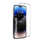 [ANTİ STATİC EKRAN KORUYUCU] For iPhone ile uyumlu Ekstra HD Kırılmaz Cam Tam Kaplayan Su İtici Safir Ekran Koruyucu + Uygulama Bezleri (Şeffaf, 16PROMAX)