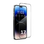 [ANTİ STATİC EKRAN KORUYUCU] For iPhone ile uyumlu Ekstra HD Kırılmaz Cam Tam Kaplayan Su İtici Safir Ekran Koruyucu + Uygulama Bezleri (Şeffaf, 17)
