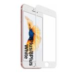 [ANTİ STATİC EKRAN KORUYUCU] For iPhone ile uyumlu Ekstra HD Kırılmaz Cam Tam Kaplayan Su İtici Safir Ekran Koruyucu + Uygulama Bezleri (Şeffaf, 7Plus 8Plus Beyaz)