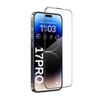 [ANTİ STATİC EKRAN KORUYUCU] For iPhone ile uyumlu Ekstra HD Kırılmaz Cam Tam Kaplayan Su İtici Safir Ekran Koruyucu + Uygulama Bezleri (Şeffaf,17PRO)