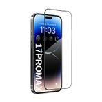 [ANTİ STATİC EKRAN KORUYUCU] For iPhone ile uyumlu Ekstra HD Kırılmaz Cam Tam Kaplayan Su İtici Safir Ekran Koruyucu + Uygulama Bezleri (Şeffaf,17ProMax)