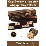 Antibakteriyel Kir Tutmayan Çizilmeye Dayanıklı Silinebilir Gold Ahşap Ev Kafe Okey Takımı