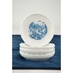 Antik Blue 4 Parça Porselen Lokumluk/çerezlik - 10 cm