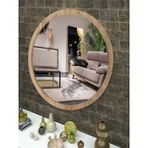 Antik Çam 50 Cm Duvar Banyo Holl Wc Aynası Atlantik Çam
