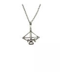 Antik Crossbow (Tatar Yayı) Figürlü Unisex Kolye – Güçlü, Anlamlı Ve Tarihi Tasarım