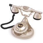 Antik Damla Gümüş Varaklı Klasik Telefon