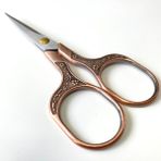 Antik Desenli Dikiş ve Nakış Makası 12.5 cm Bakır 53920 - Standart