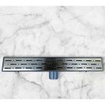 Antik Gold Duş Kanalı Lineer Banyo Duş Süzgeci Mat Gold Pirinç Duş Gideri 50 Cm