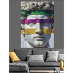 Antik Heykel Pop Art Dekoratif Kanvas - Mdf Ahşap Tablo