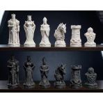 Antik Mitolojik Figürlü Detaylı Tasarım 3D Yazıcı Üretimi Özel Satranç Takımı - Lüks Dekoratif Oyun Seti