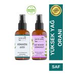 Antik Şifa Biberiye Suyu Ve Mersin Suyu Seti - Yenilen Hidrosol Seti (2X100ML) %100 Seyreltilmemiş, Doğal