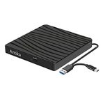 Antika-Harici DVD Sürücüsü USB 3.0 Tip-C Taşınabilir CD DVD Burner Optik Sürücü DVD Sürücüsü DVD/CD +/- RW Harici CD Sürücüsü Dizüstü Masaüstü için Win7/Win8/Win10/MacPro/MacBook/OS/XP(TypeC)