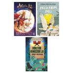 Antika Kral + Pelikanım Peli + Doktor Dinozorla Ateşe Yolculuk 3 Kitap Set