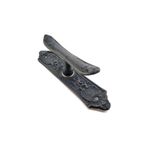 Antika Tarz Dekoratif Pirinç Çiçekli Pencere Kolu - 165X38 Mm, Oksit - Lisinya