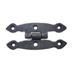 Antika Tarz Dekoratif Pirinç Dar Menteşe - 75x39 mm, Oksit