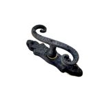 Antika Tarz Dekoratif Pirinç Kıvrık Pencere Kolu - 130x33 Mm, Oksit FRTKGT55TK-TK-CNT-ATDPFPKO