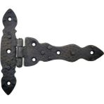 Antika Tarz Dekoratif Pirinç Kuyruklu Düğmeli Menteşe No2 - 138X167 Mm, Oksit Nemere Home - Çok Renkli