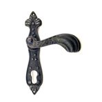 Antika Tarz Dekoratif Pirinç Mevlana Banyo Kapı Kolu - 228X48 Mm, Oksit - Lisinya