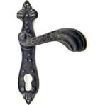 Antika Tarz Dekoratif Pirinç Mevlana Oda Kapı Kolu - 228X48 Mm, Oksit - 228 x 48 mm