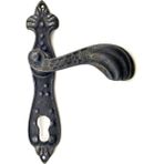 Antika Tarz Dekoratif Pirinç Mevlana Yale Kapı Kolu - 228X48 Mm, Oksit - Renkli