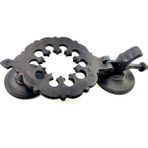 Antika Tarz Dekoratif Pirinç Osmanlı Kapı Tokmağı, Taktak - 265X75MM, Oksit Midastech