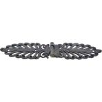 Antika Tarz Dekoratif Pirinç Yaprak Desenli Menteşe - 55X265 Mm, Oksit Nemere Home - Çok Renkli