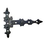 Antika Tarz Dekoratif Pirinç Yıldız Kuyruklu Menteşe - 85X110 Mm, Oksit - Lisinya