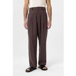 Antioch Kahve Pileli Baggy Fit Erkek Pantolon