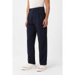 Antioch Lacivert Çift Pileli Baggy Fit Erkek Pantolon