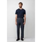 Antioch Lacivert Lyocell Relaxed Fit Pileli Erkek Pantolon - M