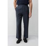 Antioch Lacivert Lyocell Relaxed Fit Pileli Erkek Pantolon