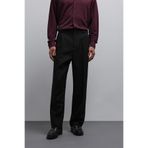 Antioch Siyah Relax Fit Baggy Pilili Erkek Pantolon