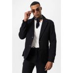 Antioch Siyah Torba Cepli Astarsız Erkek Blazer Ceket - M