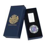 Antique Alive Mother of Pearl Golf Topu İşaretleyici Daire Siyah Kırmızı Bozuk Para Metal Manyetik Pro Şapka Kep Hediye Seti (Arabesk)