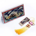 Antique Alive Mother of Pearl Samsung 8 GB Döner Başparmak Flaş Sürücü Bellek Çubuğu USB 2.0 Deniz Ejderhası İp Askı Askı Püskül RFID Engelleme Koruması İş Kredi Kartı Tutucu Kılıf Yönetici Hediye Seti