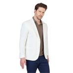 Antony Erkek Beyaz Polyester Kumaşlı Slim Fit İlkbahar-Yaz Spor Blazer Ceket Beyaz 58