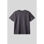 Antrasit Baskılı O Yaka Rahat Form Battal Büyük Beden Erkek T-Shirt - 88472