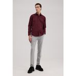 Antrasit Comfort Fit Duble Paça Kumaş Pantolon