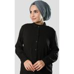 Antrasit Drapeli Salaş Tesettür Bone Sandy Büzgülü 2315_25